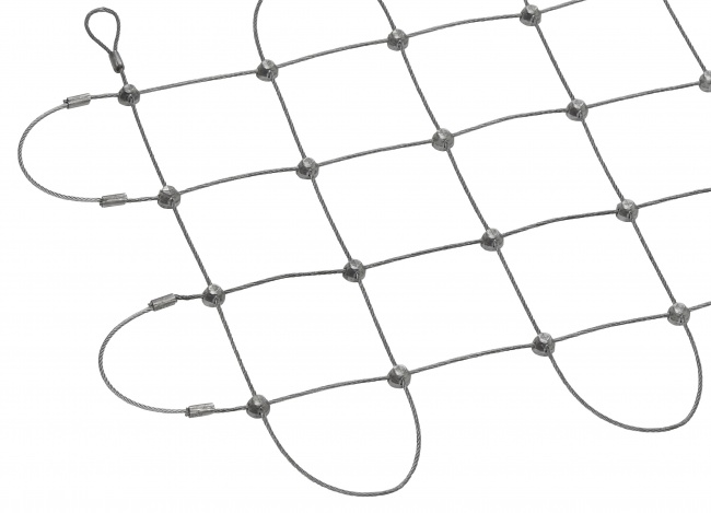 Custom-made Stainless Steel Wire Rope Mesh (1.5 mm/50 mm) | Safetynet365