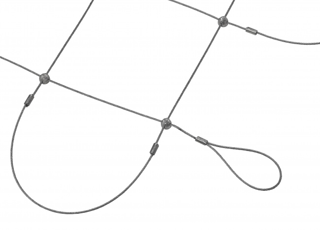 Stainless Steel Wire Net by the m² (1.5 mm/100 mm) | Safetynet365