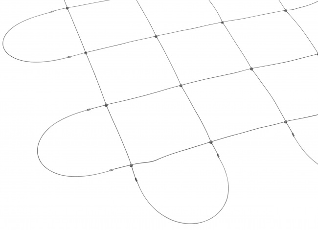 Stainless Steel Wire Rope Mesh by the m² (1.5 mm/200 mm) | Safetynet365