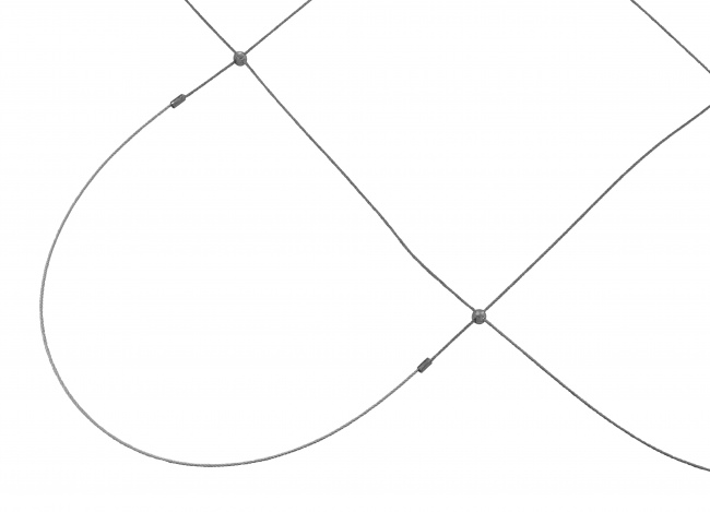 Netz aus Edelstahldraht nach Maß (1,5 mm/300 mm) | Schutznetze24