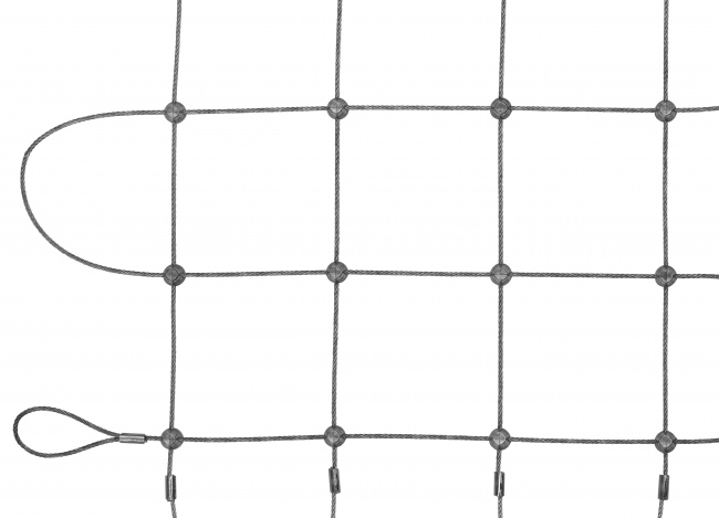 Stainless Steel Wire Rope Mesh Made to Measure (2.0 mm/75 mm) | Safetynet365