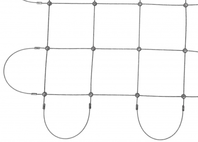 Wire Rope Netting Made to Measure (2.0 mm/100 mm) | Safetynet365