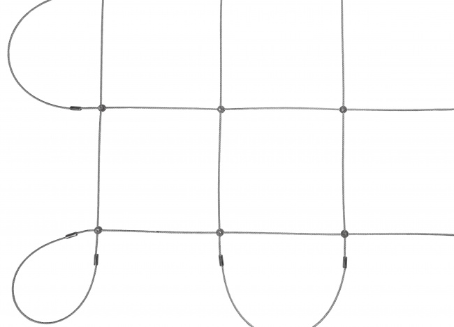 Netz aus Edelstahl per m² (2,0 mm/250 mm) | Schutznetze24