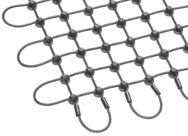 Stainless Steel Wire Rope Net (2.5 mm/25 mm) | Safetynet365