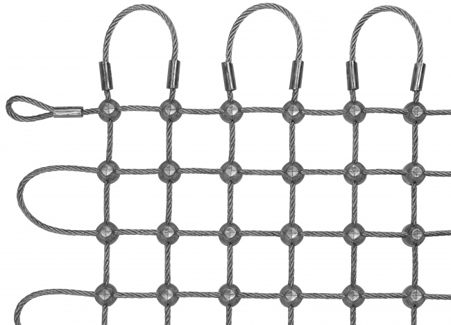 Stainless Steel Wire Rope Net (2.5 mm/25 mm) | Safetynet365