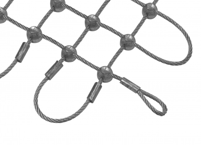 Stainless Steel Wire Rope Net (2.5 mm/25 mm) | Safetynet365