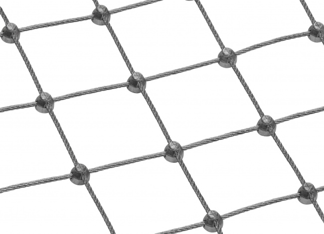 Maßgefertigtes Stahldrahtnetz Edelstahl (2,5 mm/50 mm)