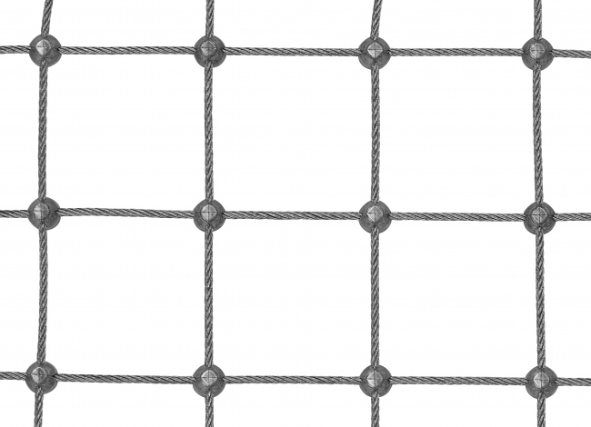 Maßgefertigtes Stahldrahtnetz Edelstahl (2,5 mm/50 mm) | Schutznetze24