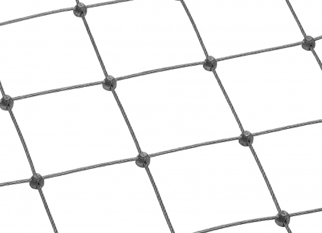Maßgefertigtes Netz aus Edelstahldraht (2,5 mm/75 mm)