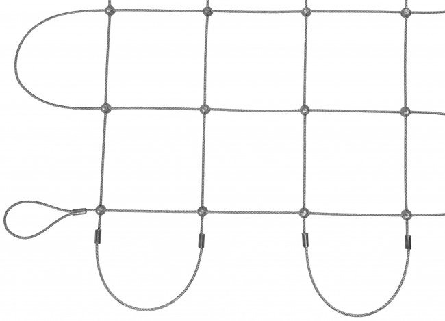 Tailor-made Stainless Steel Wire Rope Net (2.5 mm/150 mm) | Safetynet365