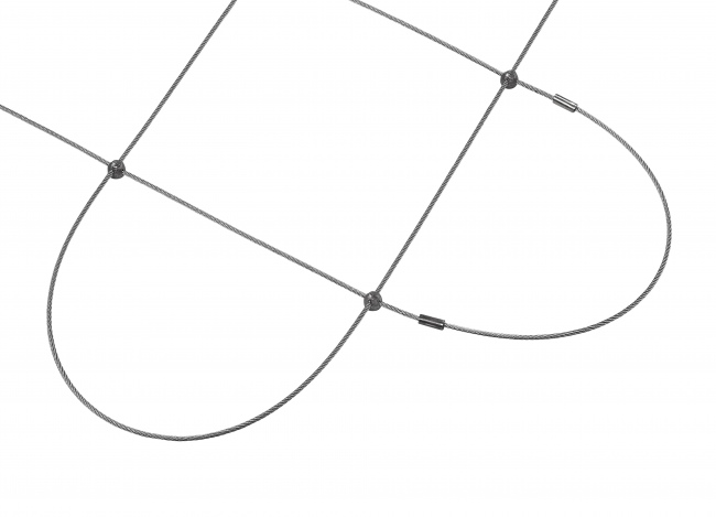 Edelstahl-Seilnetz nach Maß (3,0 mm/200 mm) | Schutznetze24