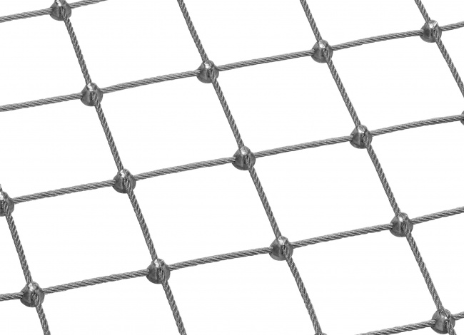 Schutznetz aus Edelstahl per m² (4,0 mm/75 mm)