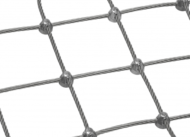 Stainless Steel Wire Rope Net by the m² (6.0 mm/125 mm)