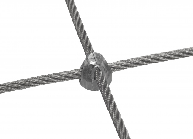 Stainless Steel Wire Rope Net by the m² (6.0 mm/125 mm) | Safetynet365