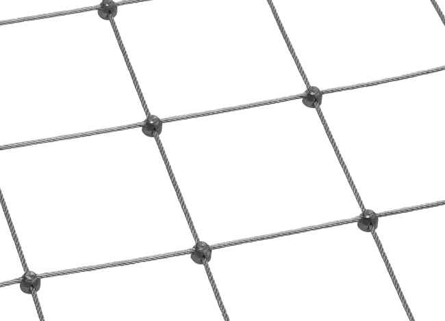 Stainless Steel Wire Rope Mesh by the m² (6.0 mm/200 mm)