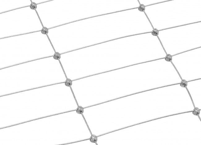 Custom-made Steel Netting with 50/100 mm Mesh Size