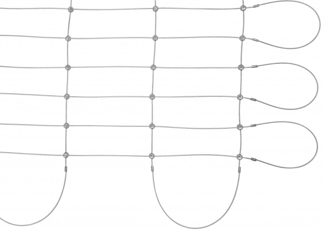 Drahtseilnetz mit 50/100 mm Maschenweite | Schutznetze24