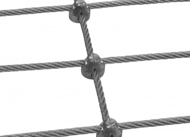 Netz aus Edelstahldraht nach Maß (4,0 mm/50/100 mm) | Schutznetze24