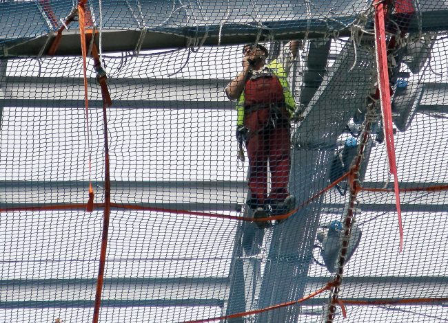 Arbeitsplattformnetz DGUV 201-010 nach Maß | Schutznetze24