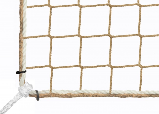 Bauschutznetz per m² (nach Maß) mit Aufhängeseilen | Schutznetze24