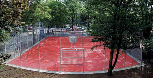 Bolzplatz-Netz (Anti-Vandalismus-Ballfangzaun) nach Maß | Schutznetze24