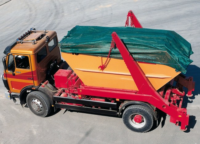 Container-Abdeckplane 3,50 x 7,00 m - dunkelgrün | Schutznetze24