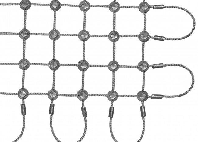 Custom-made Stainless Steel Rope Mesh with 25 mm Mesh Size | Safetynet365