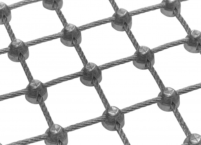 Custom-made Stainless Steel Rope Mesh with 25 mm Mesh Size | Safetynet365