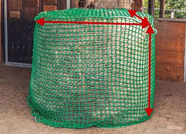 Round Bale Hay Net Made to Measure (60 mm Mesh) | Safetynet365