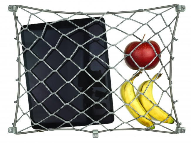 Graues Gummirandnetz 300 x 400 mm | Schutznetze24