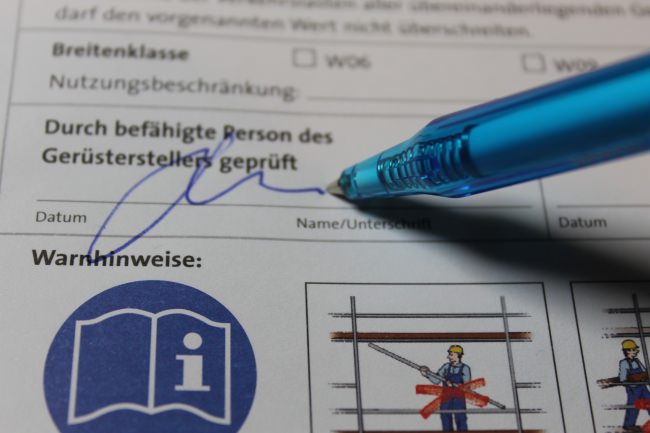 Scaffold Test Protocol According To DGUV 201-011 | Safetynet365