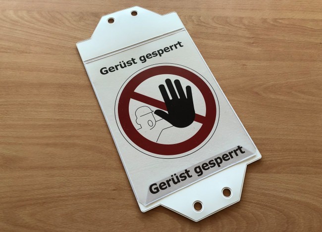 Sheet Protector For Scaffold Test Protocols | Safetynet365