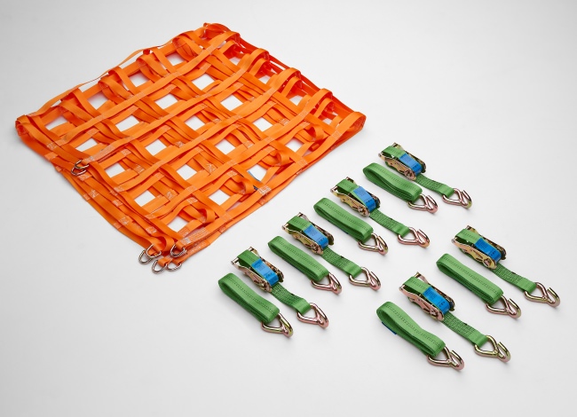 Heavy-Duty Cargo Net (GS-tested) for Box Wagons 1525 x 3025 mm - Complete Set | Safetynet365