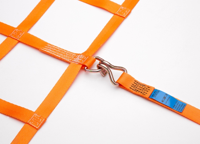 Belt Strap Cargo Net (GS-tested) for Cars 1075 x 1975 mm - Complete Set | Safetynet365