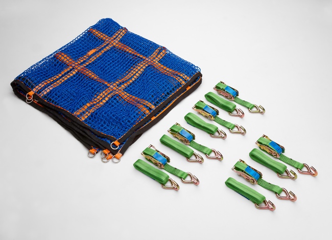 Gurtbandnetz (GS-geprüft) für Transporter 1525 x 3025 mm - Komplettset | Schutznetze24