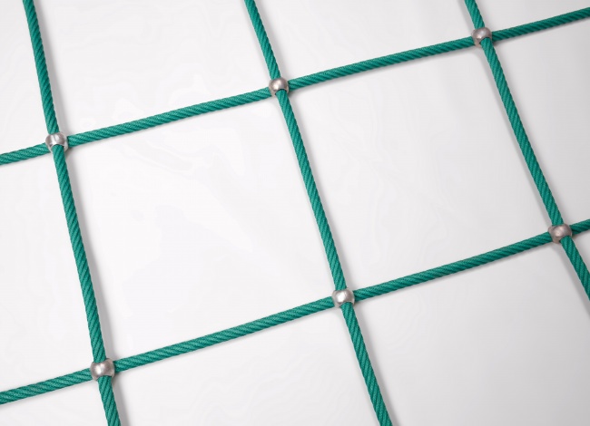 Custom-Made Scramble Net with Aluminium Knots | Safetynet365