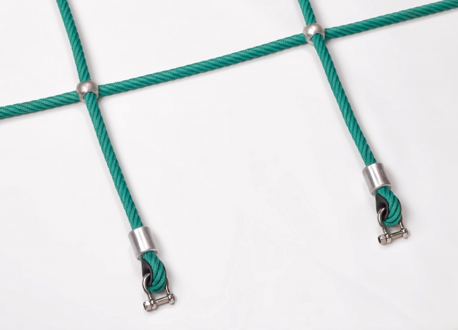 Custom-Made Scramble Net with Aluminium Knots | Safetynet365