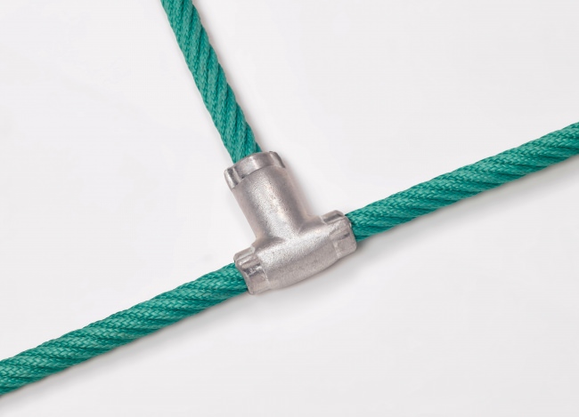 Custom-Made Scramble Net with Aluminium Knots | Safetynet365