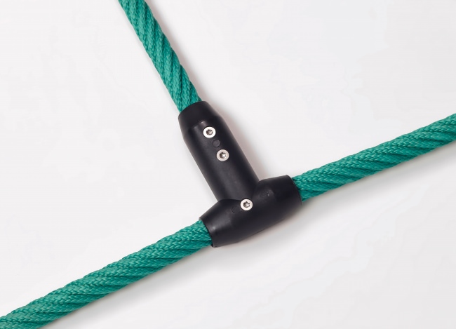 Maßgerfertigtes Kletternetz mit Edelstahl-Klammern | Schutznetze24