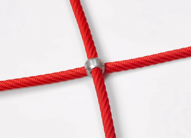 Custom-Made Scrambling Net with Aluminium Knots | Safetynet365