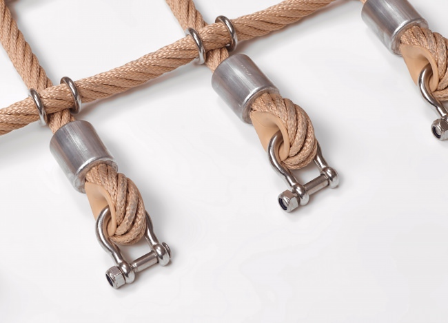 Kletternetz mit Edelstahlklammern nach Maß (per m²) | Schutznetze24