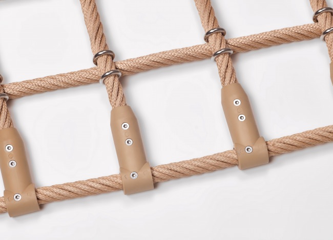 Kletternetz mit Edelstahlklammern nach Maß (per m²) | Schutznetze24