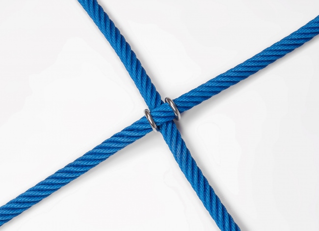 Kletternetz mit Stahlklammern nach Maß (per m²) | Schutznetze24