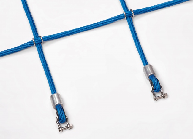 Kletternetz mit Stahlklammern nach Maß (per m²) | Schutznetze24