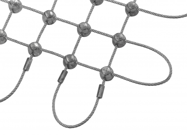 Maßgefertigtes Netz aus Draht mit 25 mm Maschenweite | Schutznetze24