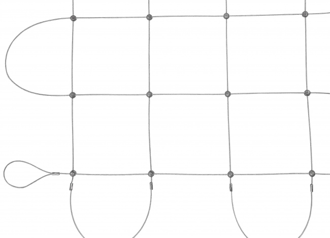 Wire Mesh Netting by the m² with 125 mm Mesh Size | Safetynet365