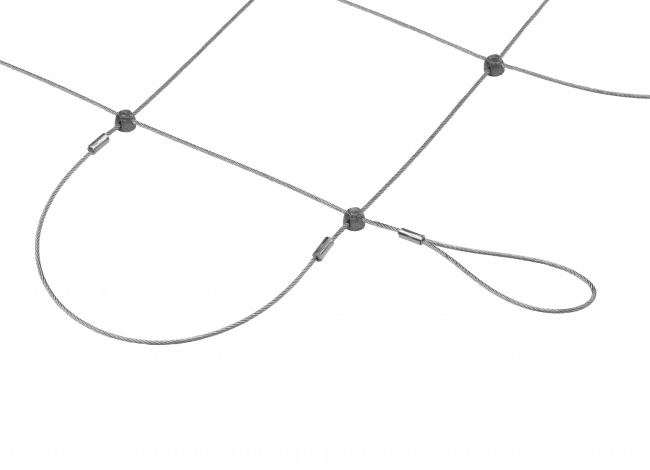 Wire Mesh Netting by the m² with 125 mm Mesh Size | Safetynet365