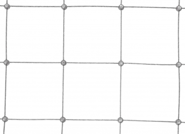 Maßgefertigtes Stahlnetz mit 100 mm Maschenweite | Schutznetze24