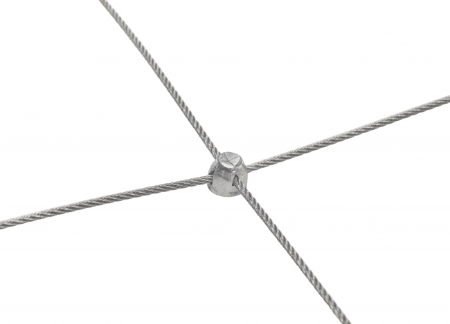 Maßgefertigtes Stahlseilnetz mit 150 mm Maschenweite | Schutznetze24