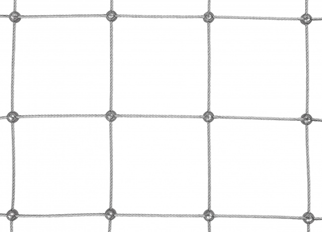 Netz aus Draht nach Maß mit 125 mm Maschenweite | Schutznetze24